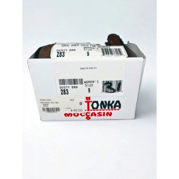 Minnetonka 283 Back Zip Fringe Ankle Boots Suede Brown Women’s Sz 9 w/ Box - Picture 15 of 16